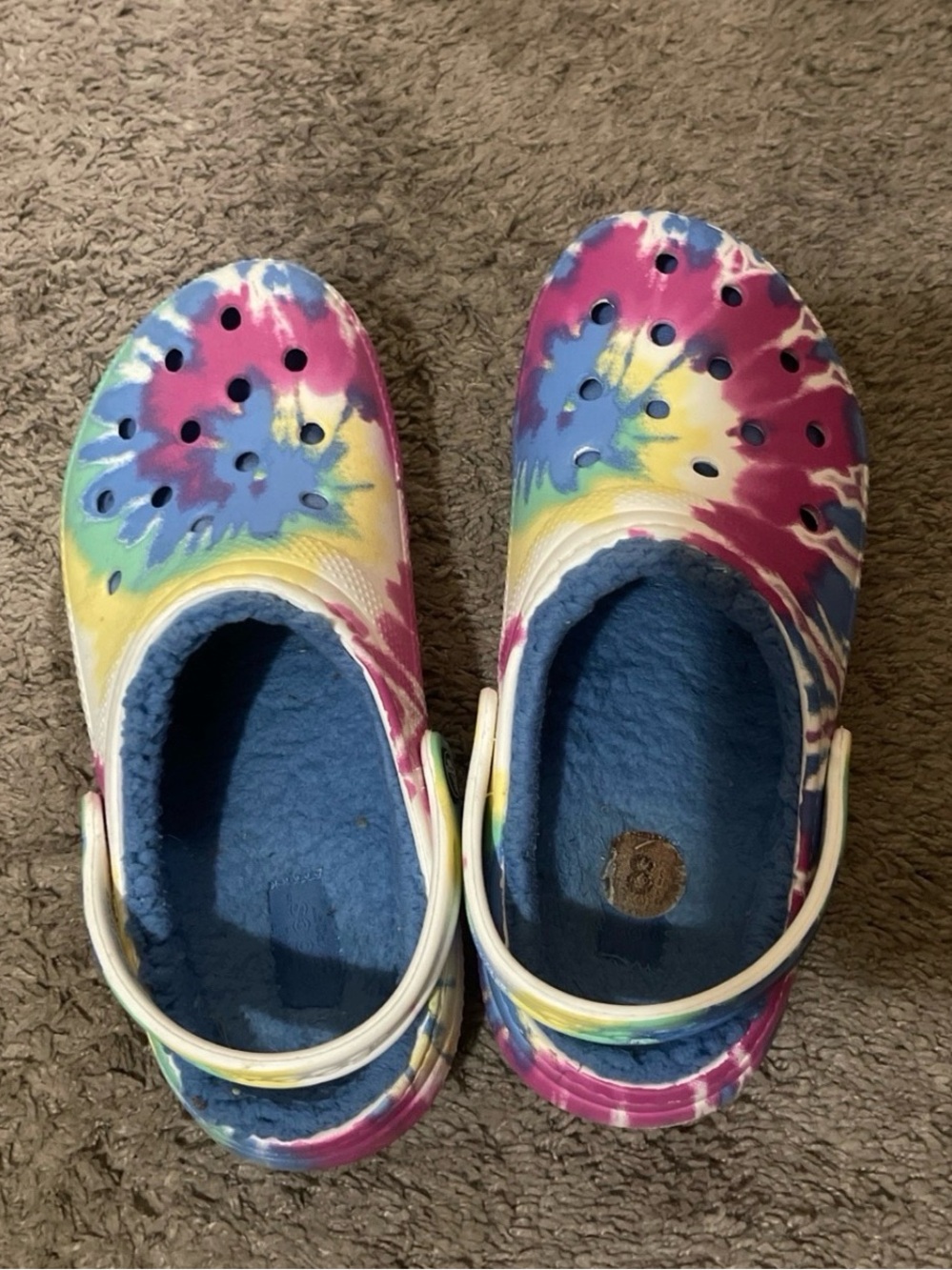 Tie-dye lined Crocs clogs - Picture 4 of 4